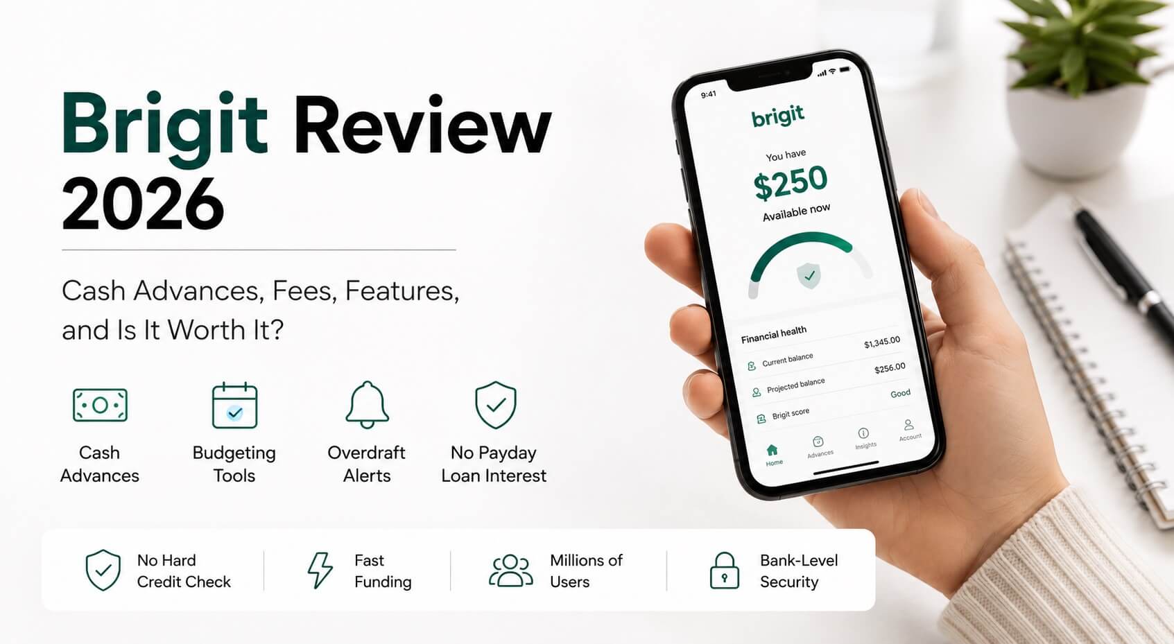 Brigit Review 2026: Cash Advance, Fees, Pros, Cons & Is It Worth It?