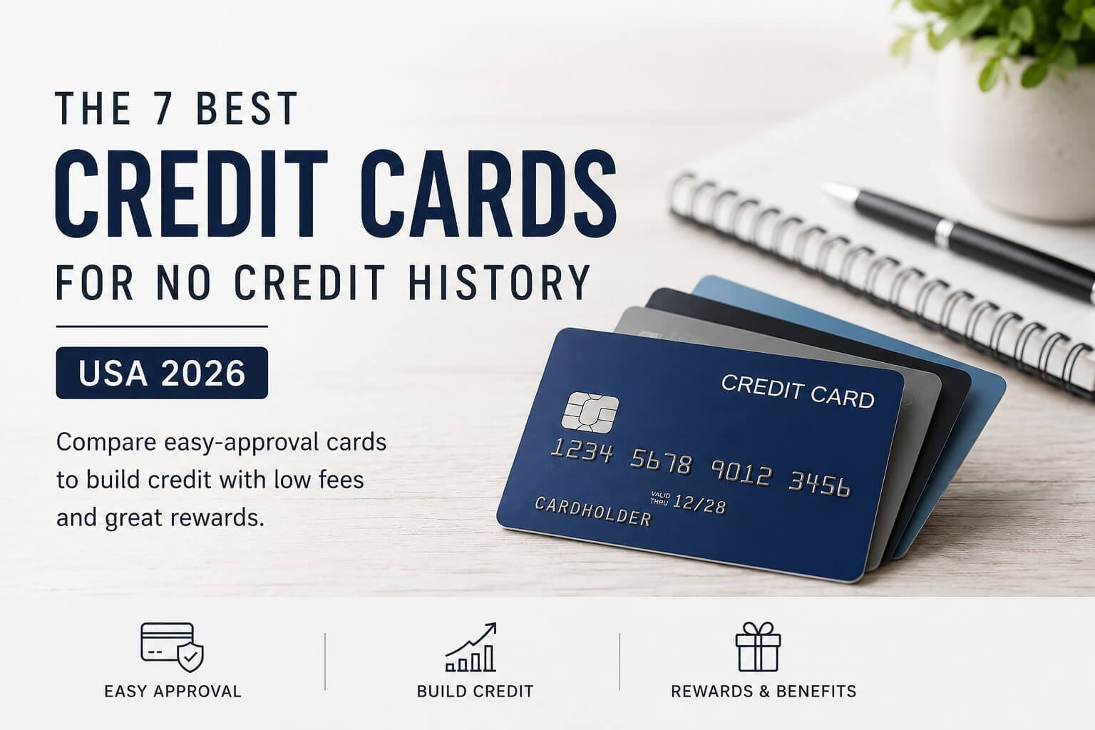 7 Best Credit Cards for No Credit History in USA (2026)